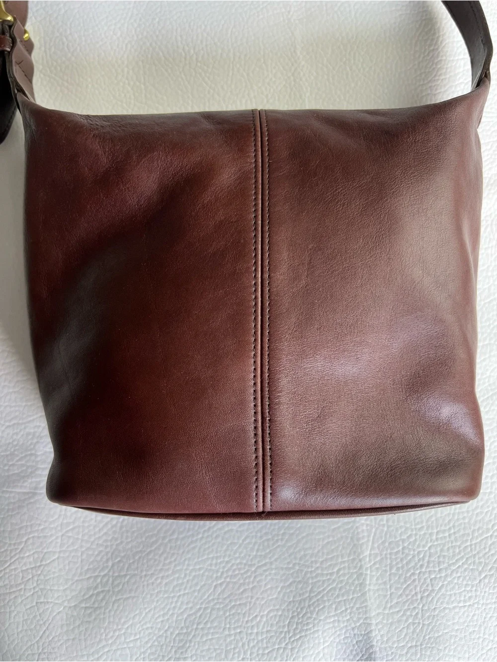 Vintage Coach Soho Mini Bucket Leather Shoulder Bag 4148 Mahogany